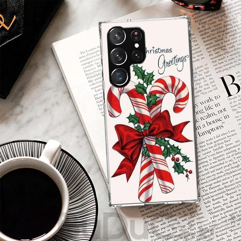 Christmas Santa Claus Present Cover For Samsung Galaxy S23 S22 S24 S25 Ultra Phone Case S21 Plus S20 FE S10 + S25Ultra Print Fun