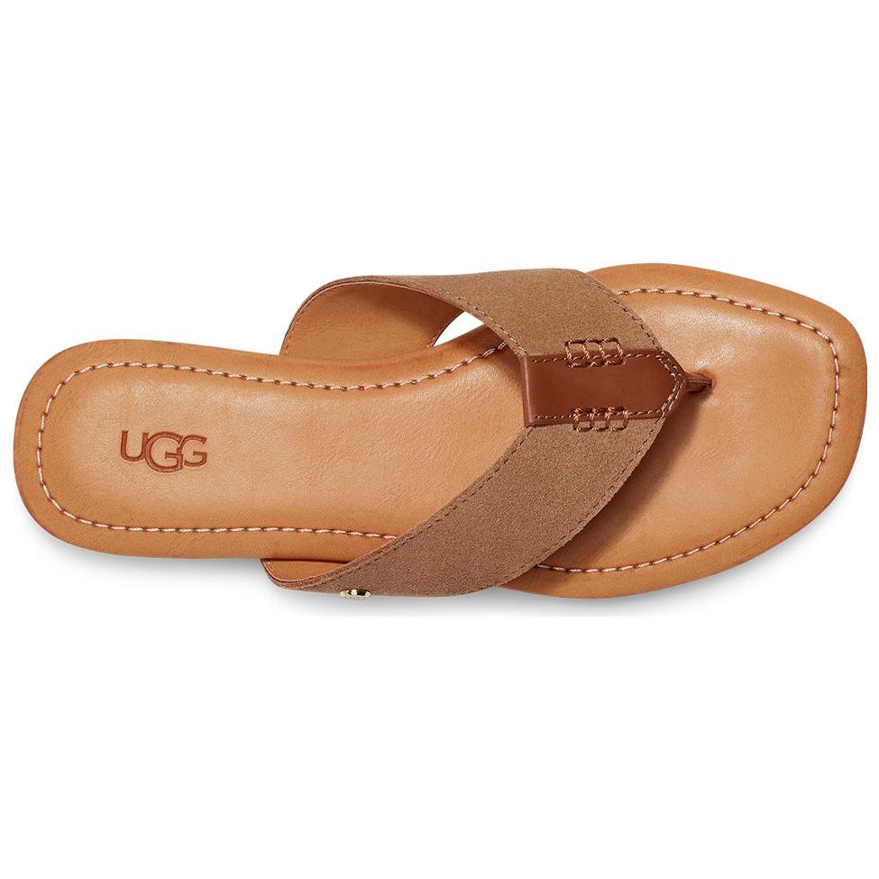 New UGG Carey Suede Flip Flops 1139051-CHE