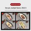 304 Stainless Steel Oval Steamer Pot, 38cm, Large Capacity, Induction Compatible, Multifunctional Steamer Basket for Fish.
