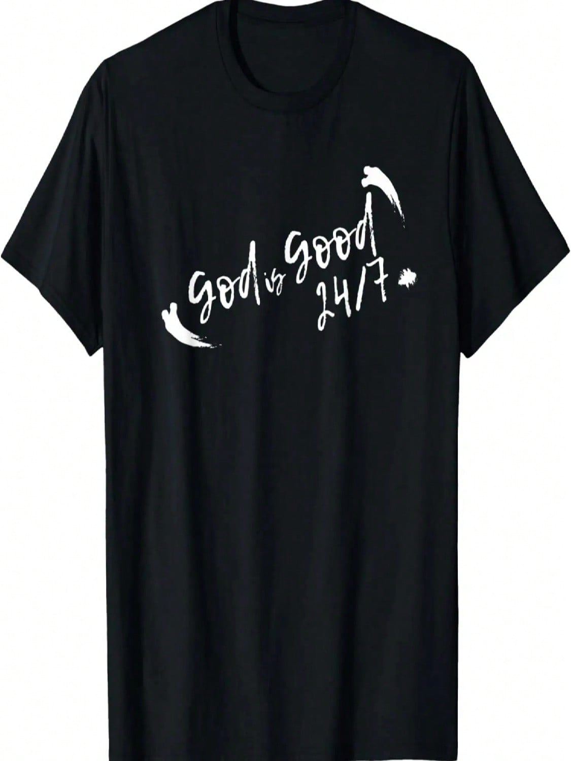 God Is Good 24_7 unisex Wounisex Motivational Religious T-Shirt S разноцветный