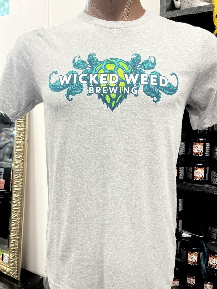 Футболка Wicked Weed Brewing для взрослых, размер M, серая, повседневная, пивная, IPA, повседневная, унисекс L