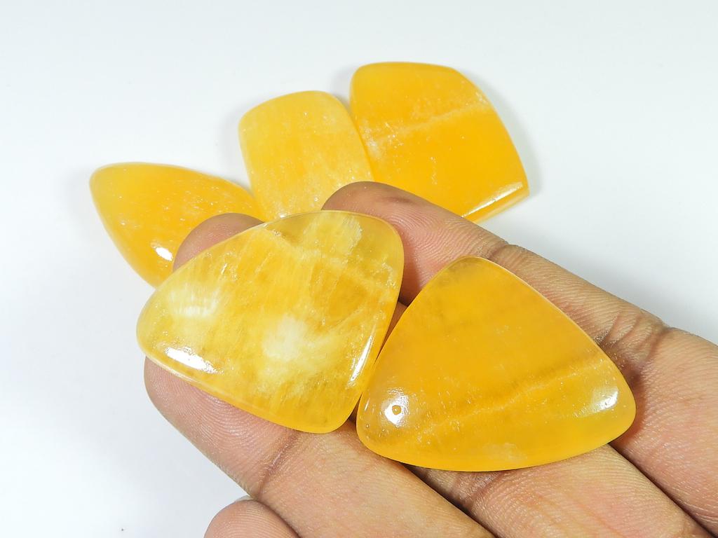 28-40mm Natural yellow Lace Agate crytsal cabochon Loose Gemstone Lot28-40MM RQ-2524