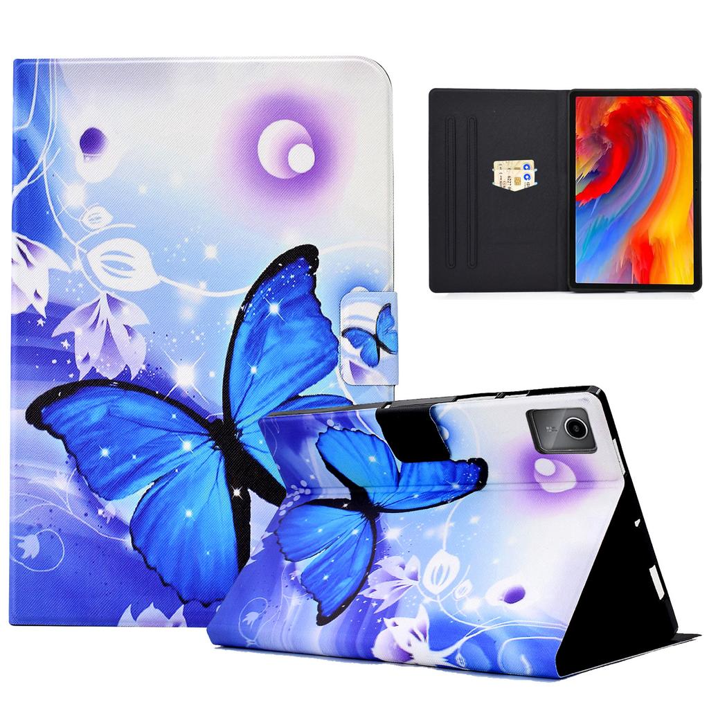 For Lenovo Tab M11/Xiaoxin Pad 11 2024 Case Card Holder Pattern Leather Tablet Cover