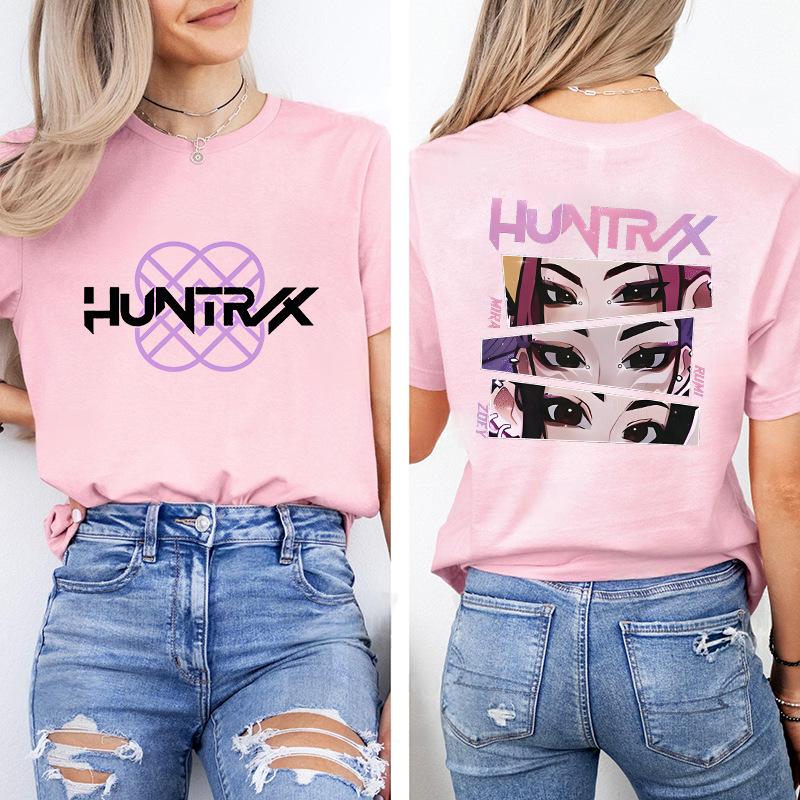 Kpop Korean Wave Witch Hunt trendy casual short sleeved printed T-shirt 5987