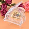Grand Piano Shaped Windup Transprent Acrylic Music Box Birthday Present Gift