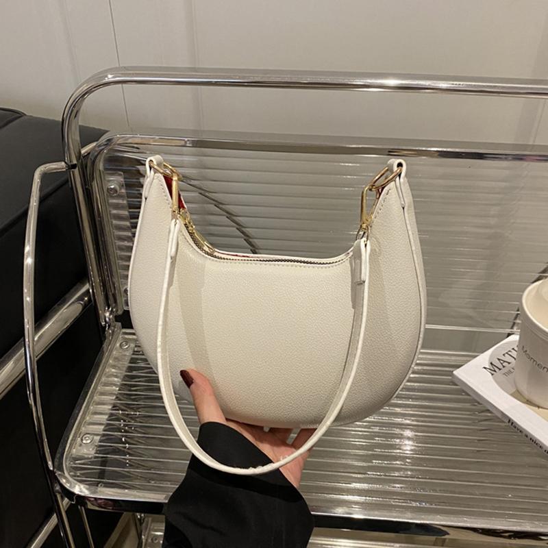 Yogodlns New Fashionable High-end Moon-shaped Baseball Bag Showing Luxury Women's Single Shoulder Bag Elegant Lady Handbags