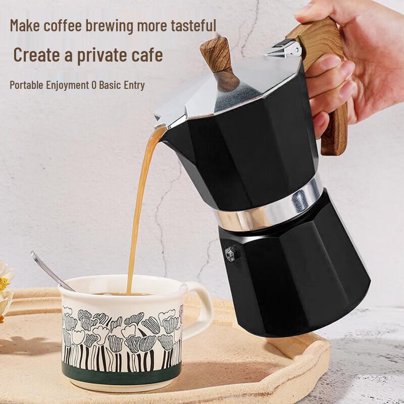 Black 10-Piece Moka Pot & Insulated Tumbler Gift Set