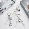 Love Keychain Heart Key Holder Love Key Pendant Metal Key Adornment Stylish Key Jewelry Alloy Texturte for Couples