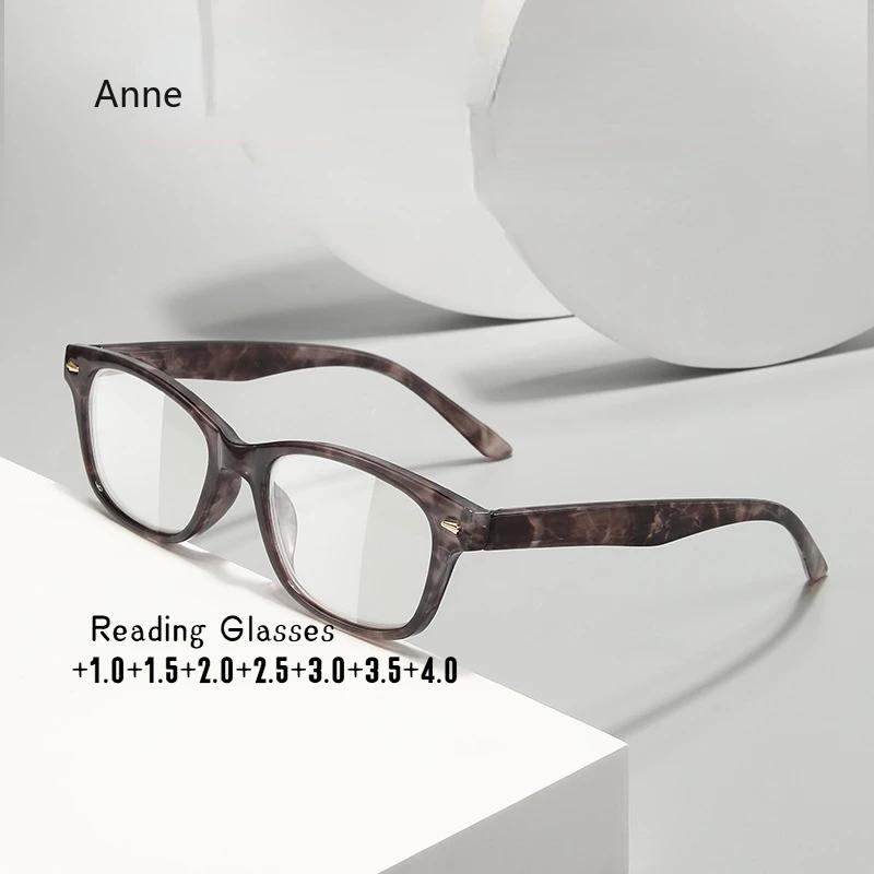 Reading Glasses for Women,Classic Colorful Readers Eyeglasses Ladies,Lightweight Flexible Spring Hinge,Round/Oval/Square Frame