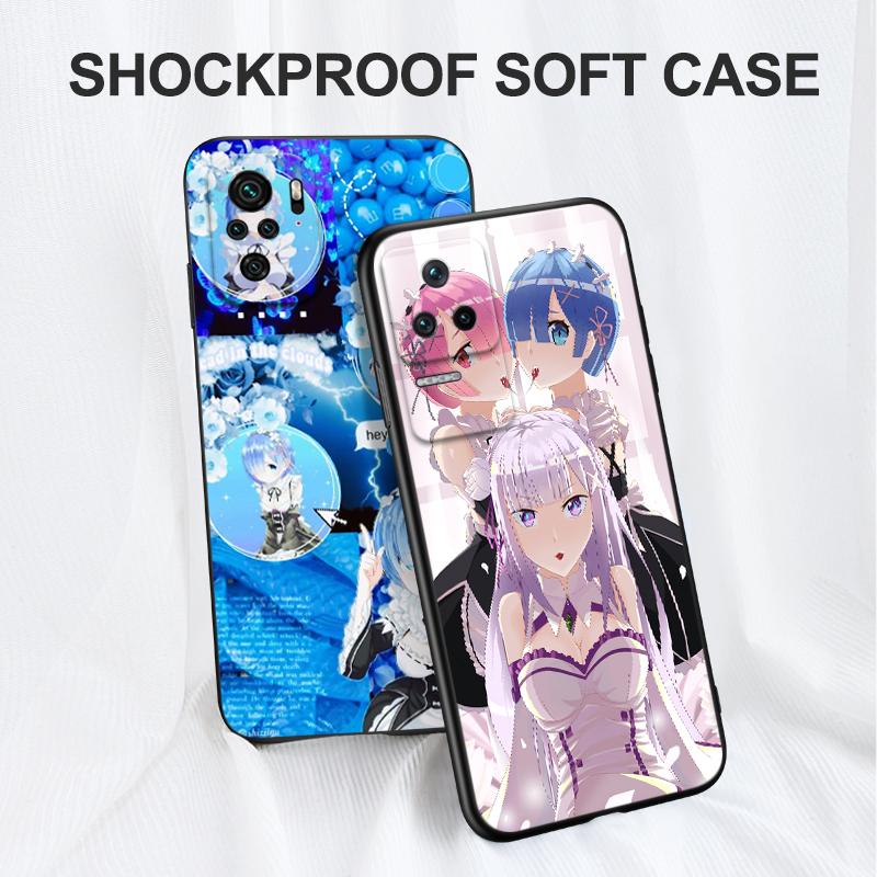 Black Tpu Case For Xiaomi Mi 11i 5G Redmi Note 11 11S Pro PLUS 4G 5G Cover Ram Rem Anime Cartoon
