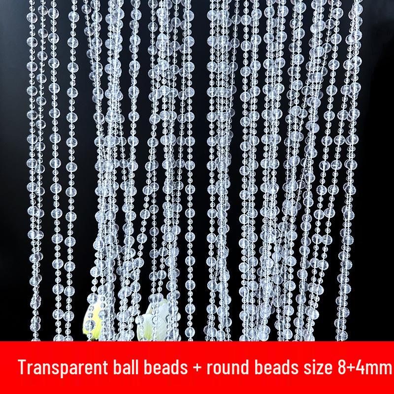 11mm UFO Disc Acrylic Beaded Curtain for Wedding Décor, Ceiling Hanging, and Aisle Runner.