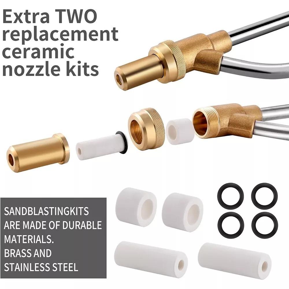 Quick Disconnect Pressure Washer Sandblasting Kit Wet Sand Blasters Kit  Removing Rust Graffiti