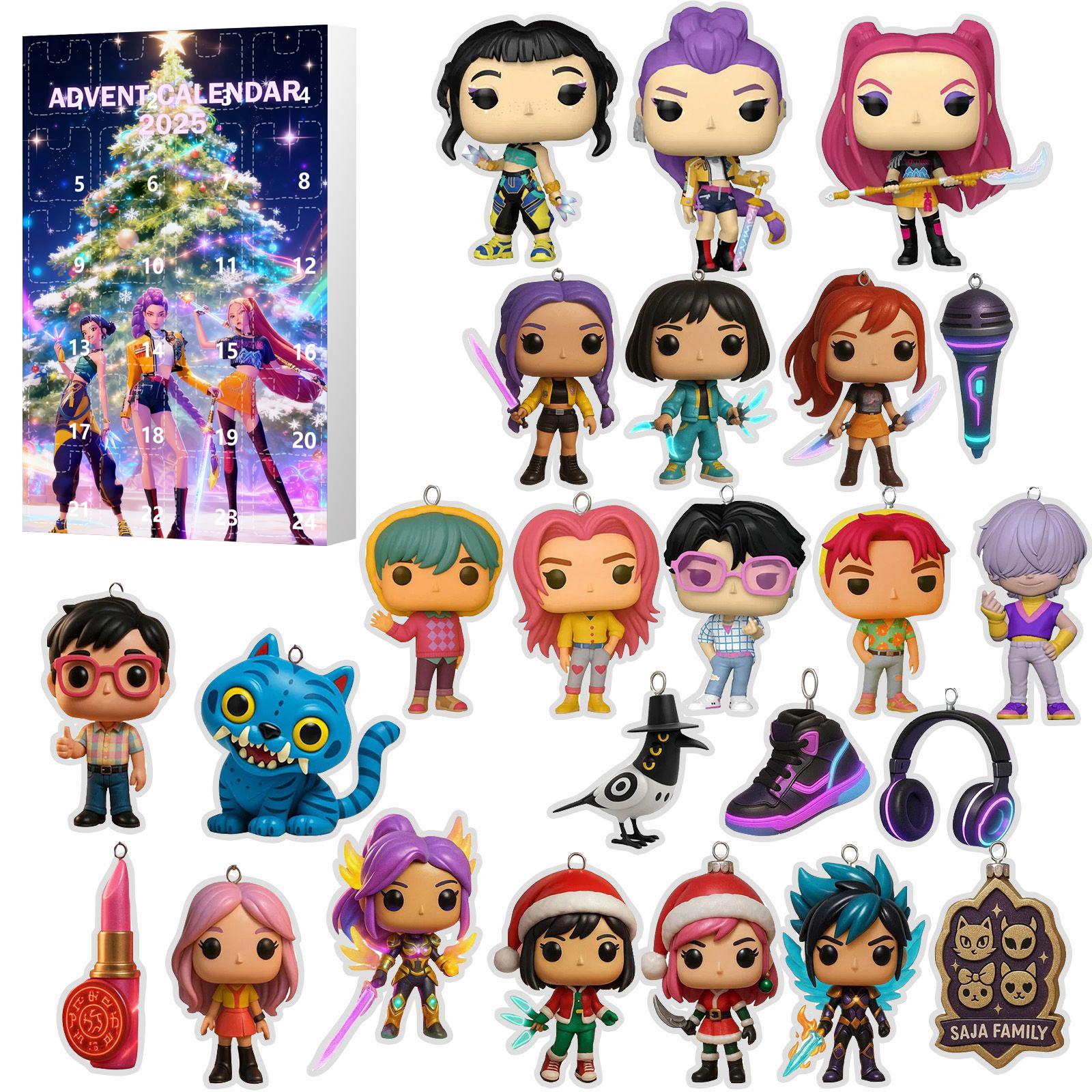 

Календарь ожидания включает 24 рождественских украшения. Календарь прибытия Обратный отсчет до Рождества One Size белый