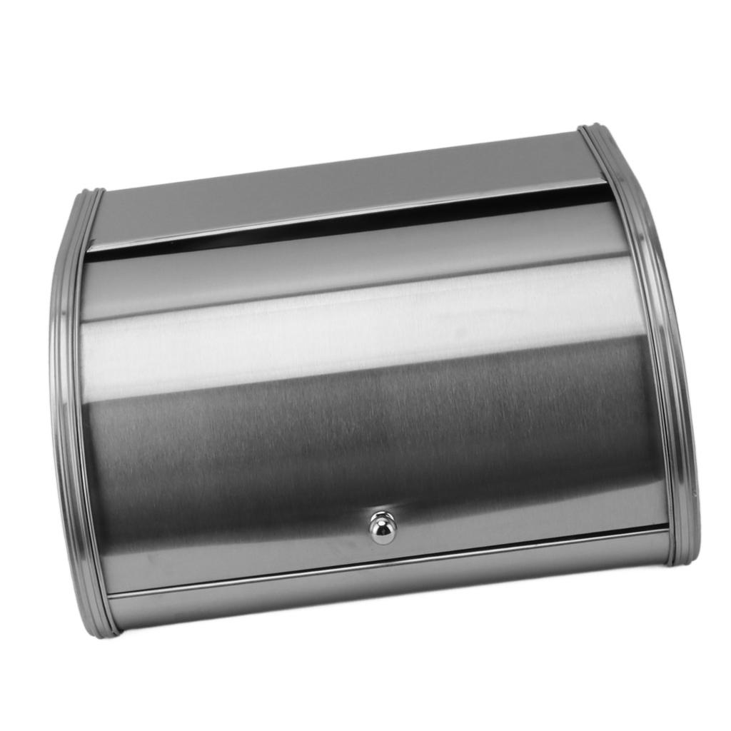 Ψωμιέρα Αμερικάνικου Στυλ Μικρή Με Επίπεδη Πλευρά Μεταλλικός Κάδος Αποθήκευσης Ψωμιού για Ψωμί Κέικ Ντόνατ Μπισκότο