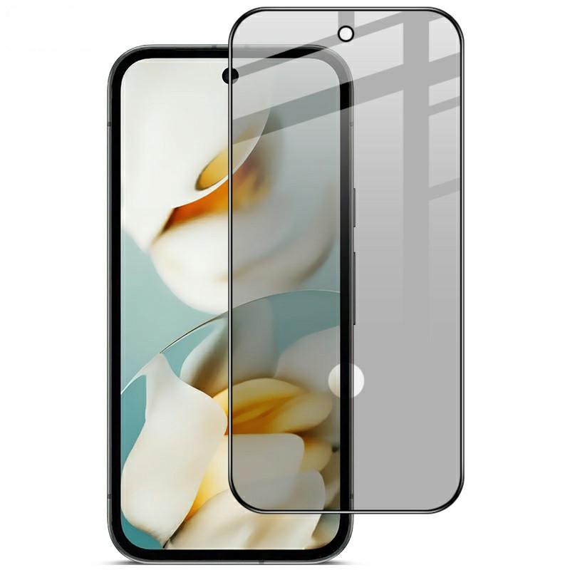 IMAK For Google Pixel 9a Privacy Tempered Glass Screen Protector Fingerprint Unlock Compatible Anti Spy Film