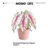 New Rotatable Mini Artificial Plant Fridge Magnets Realistic Leaf Design For Home Kitchen Office Decor