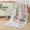 Pure Cotton Large Bath Towel Class A Maternal And Infant Pure Cotton Gauze Bath Towel Cartoon Embroidered Bath Towel Super Soft And Machine Washable