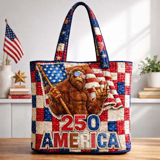 USA 250. Jahrestag Tragetasche, Unabhängigkeitstag Handtasche, Rot Weiß Blau Einkaufstasche, Wiederverwendbare Patriotische Tasche für 4. Juli Geschenke