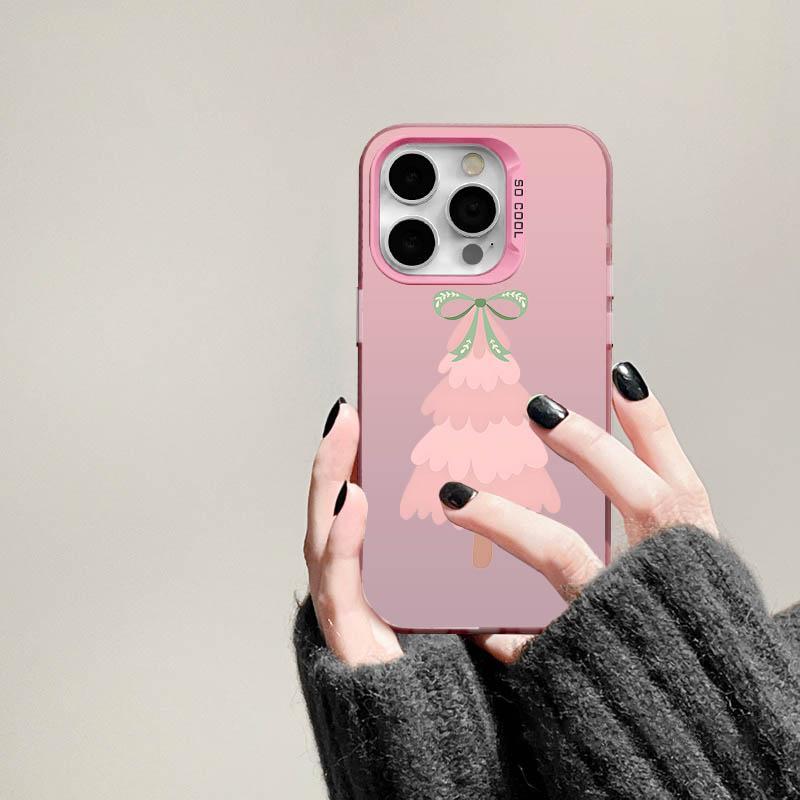 Colorful Christmas Tree Phone Case For iPhone 17 Pro Max 16 15 14 Pro Max 13 12 11 Pro 7 8 Plus XS X 16E ShockProof Matter Cover