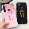 Für Oppo Realme 5 5i 5s 5Pro 6i Hülle Niedlicher Buchstabe Silikon Weicher Matter Stoßfänger Rückseite Für Realme 5 i 5s 5Pro Handyhülle Funda
