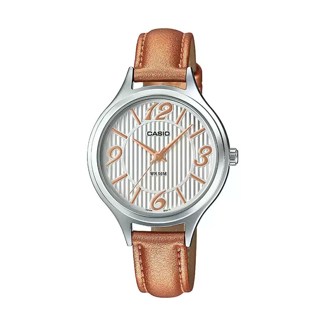 

Бежевые женские аналоговые часы, Beige Analog Women s Watch, Casio