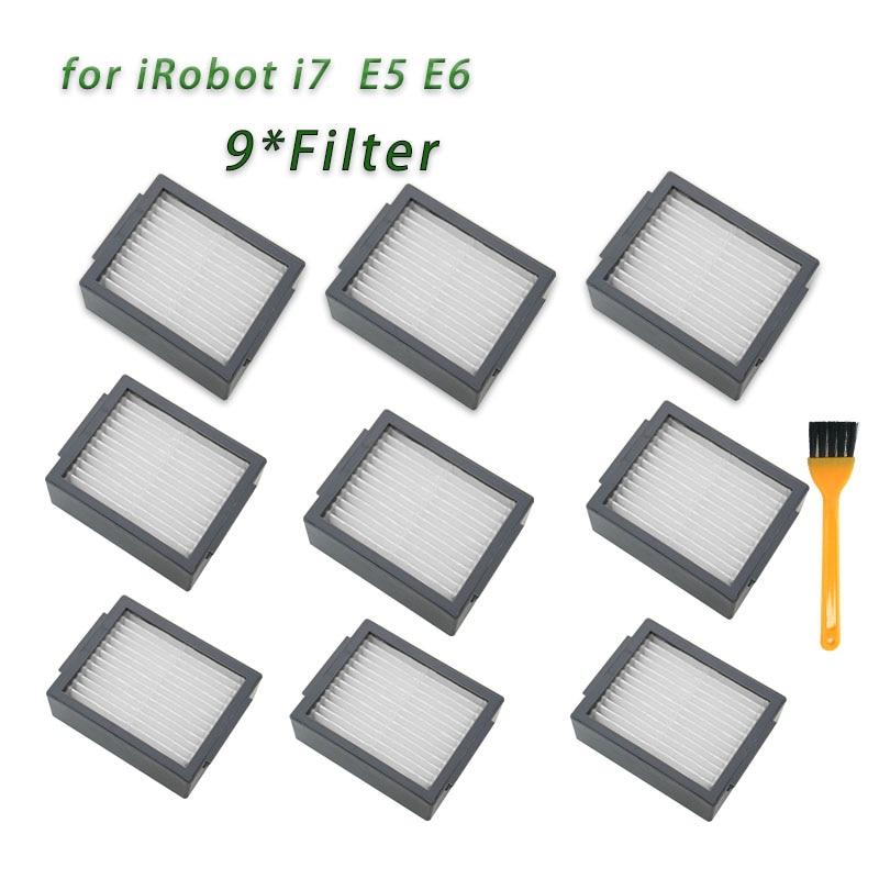 Accessories Brush Roll Side Brush Hepa Filter for iRobot Roomba I7 E5 E6 I Series Robot Vacuum Cleaner Replacement Spare Parts