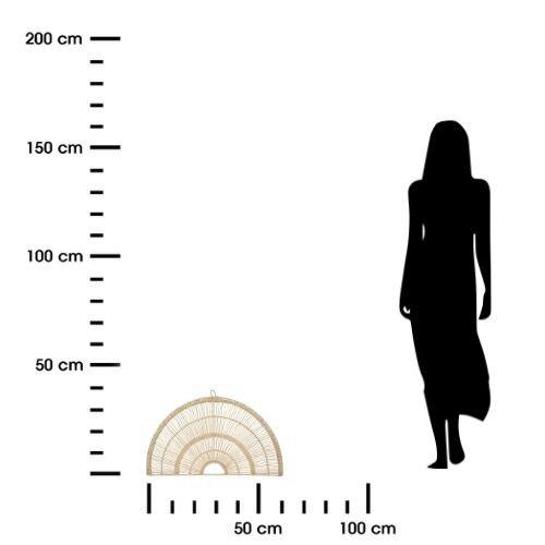 WANDDEKORATION BOHO-STIL Schilf ROHRSTOCKFÄCHER