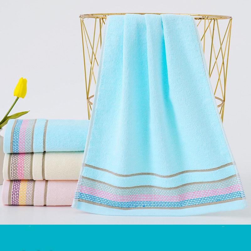 Pure Cotton Thick Absorbent Face Towel Large Size Home Bath Towel with Jacquard Patterns Quick Dry Soft Skin Friendly