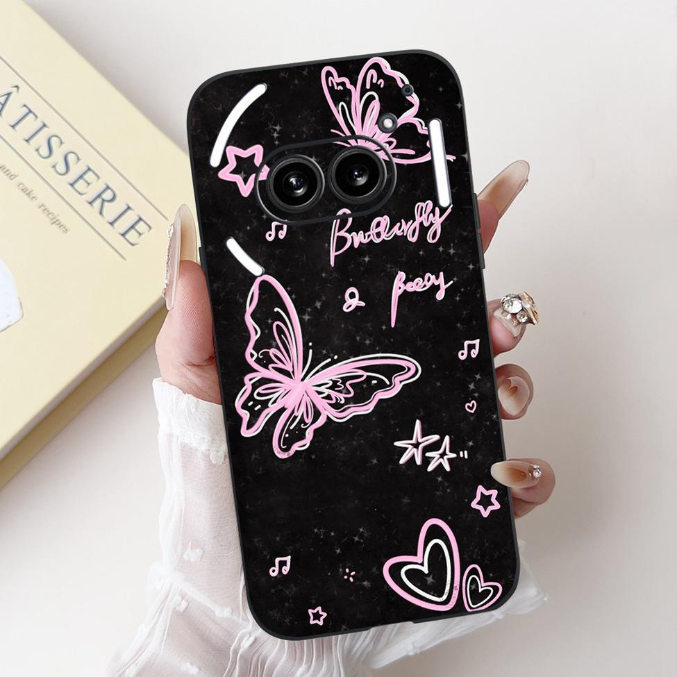 6.7" For Nothing Phone 2A Case A142 Silicone Luxury Flower Cute Cartoon Funny Shockproof Phone Case For Nothing Phone (2A) Cover
