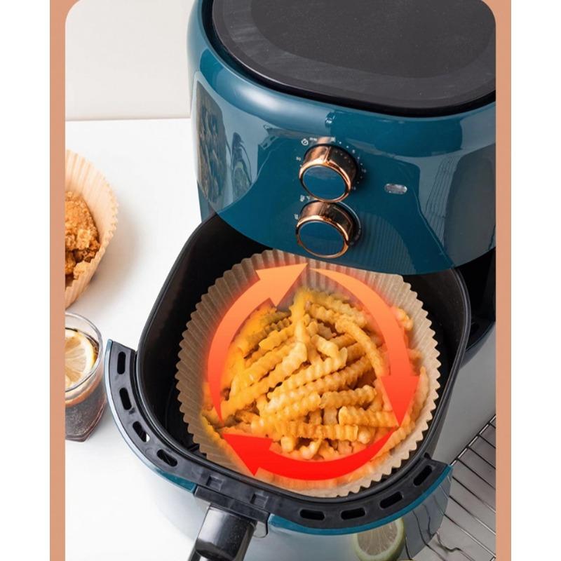 Baking Paper Air fryer special paper food-grade oil-absorbing paper pad baking barbecue food silicone paper round paper plate