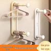 Wall-Mounted Clothes Rack for Balcony & Household Drying, Hanging, and Storage