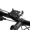   Anti-slip     Phone Holder Mount Aluminum Bike Handlebar Mobile Phone Holder Handlebar Clip Stand for 3.5-6.2inch Smart Mobile Phon