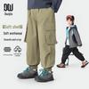 Duoduo Boys' Spring Autumn Casual Cargo Jogger Pants
