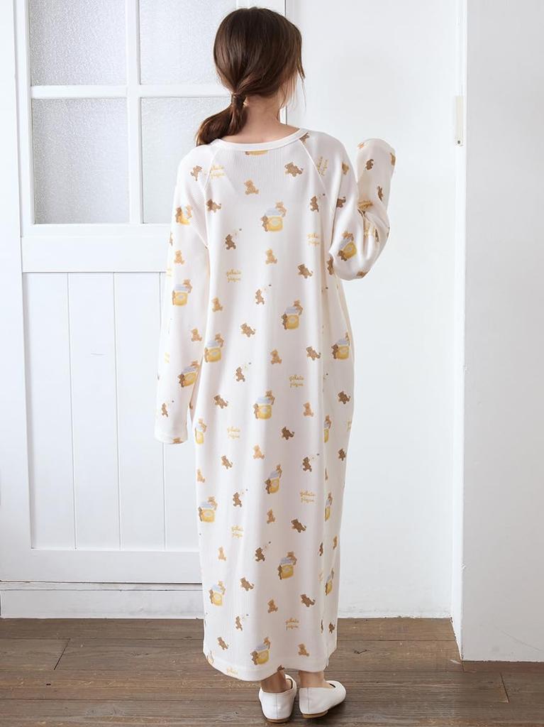 Gelato Pique Honey Bear Print Dress PWCO254330 OWHT Women's