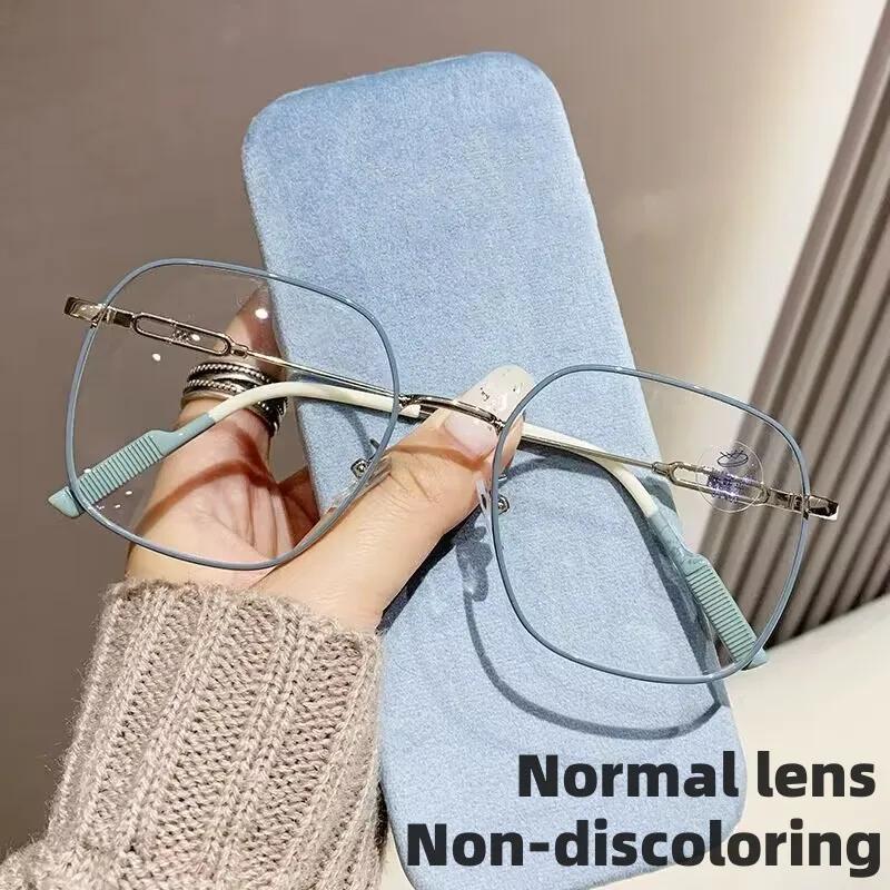 Vintage čtvercový rám fotochromatické brýle pro krátkozrakost Unisex UV stínítka s měnícími se barvami Sluneční brýle Dámské brýle s minusovými dioptriemi 0 až -4,0