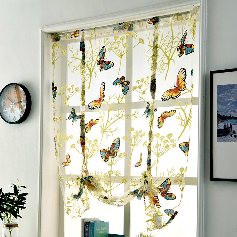 

1 шт. Красивая элегантная романтическая шикарная занавеска из тюля с рисунком бабочки для гостиной и спальни