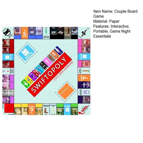 1 Set Couple Board Game Adults Family Night Party Multiplayer Interactive Board Game Portable Travel Paper Chessboard Game Night Essentials Props