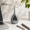 Small Space Candle Holder Compact Size Candlestick, Vertical Grain Texture Holder, Water Drop Shape Modern Decorative Candlestick 3D Printed