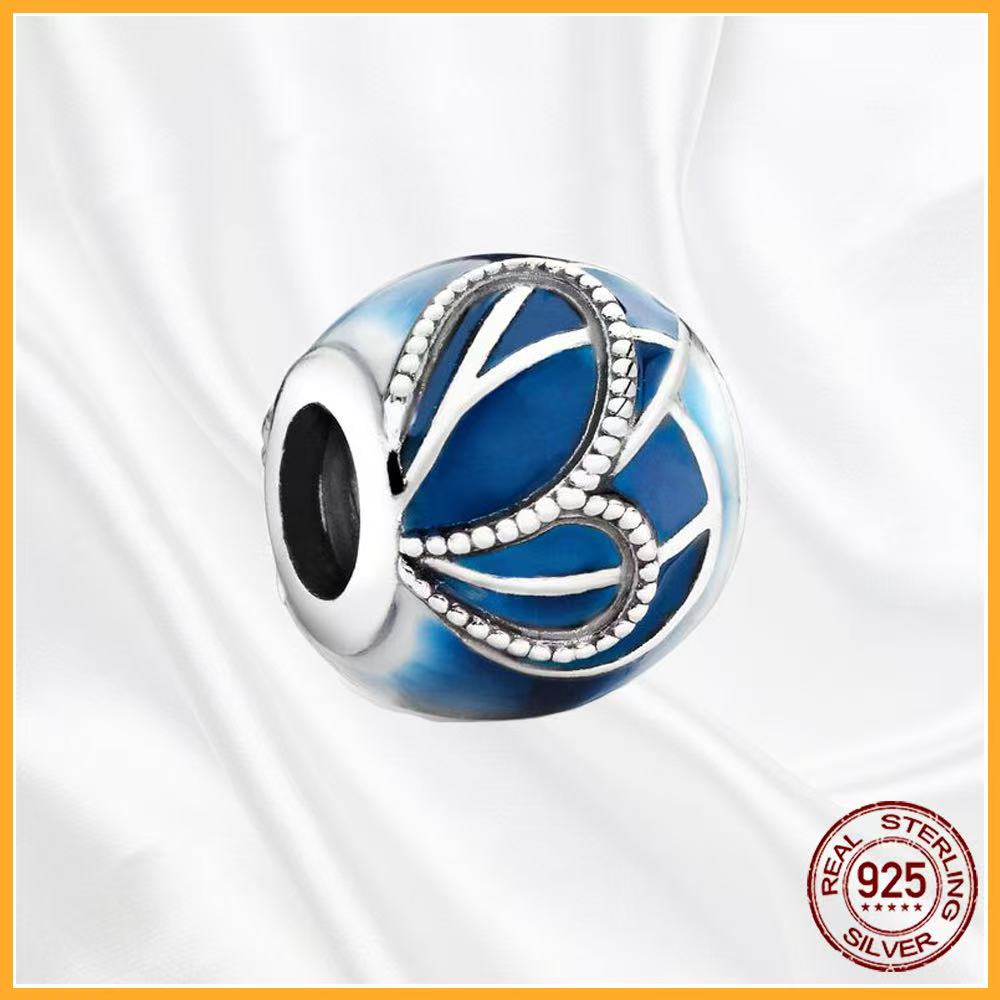 

Authentic Plata Copper Dangle Charms Sparkling Fit Original Bracelet Beads Pendant Women Diy Jewelry Gift