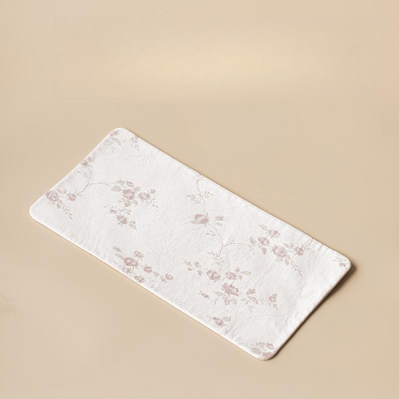 Fragrant cloud yarn small tea mat dry brewing mat new Chinese double-sided waterproof tea tablecloth mat national style fabric