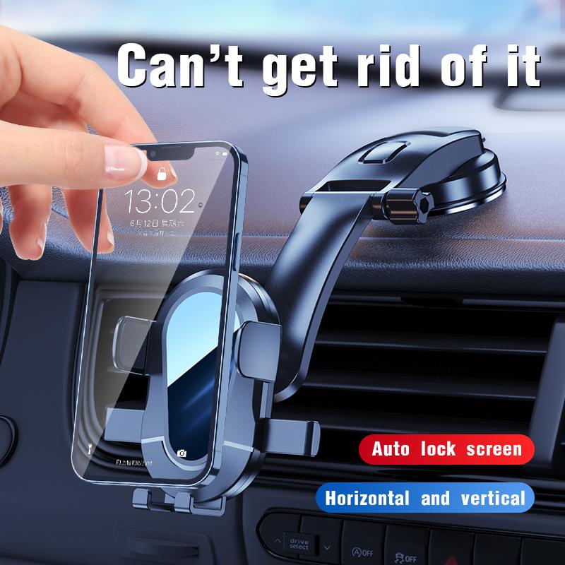 Universal Car Mount Phone Holder with Suction Cup Base Dashboard Car Cell Phone Stand For iPhone Samsung Google Huawei