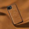 KEYSION Luxuriöse Retro PU-Lederhülle mit MagSafe für iPhone 17e 16e Magnetische stoßfeste Handy-Rückseite für iPhone 16e 17e 2026