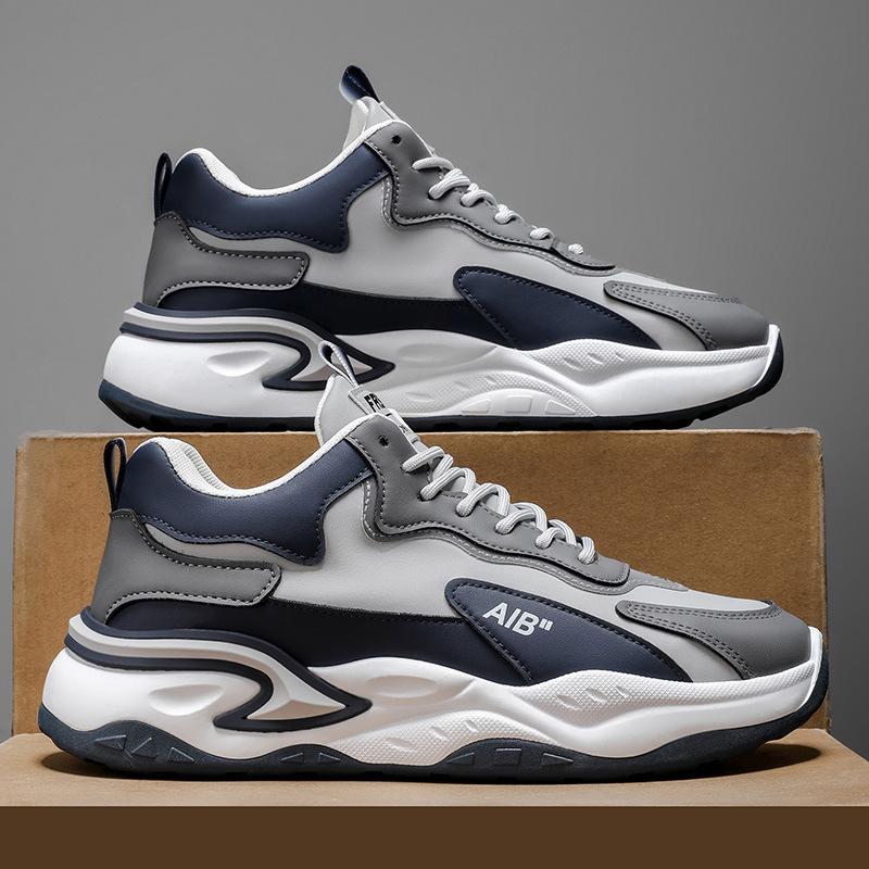 

Men s shoes, sports shoes, light and breathable and comfortable running shoes, men s summer breathable training, thick-soled outdoor sports shoes 44 серый