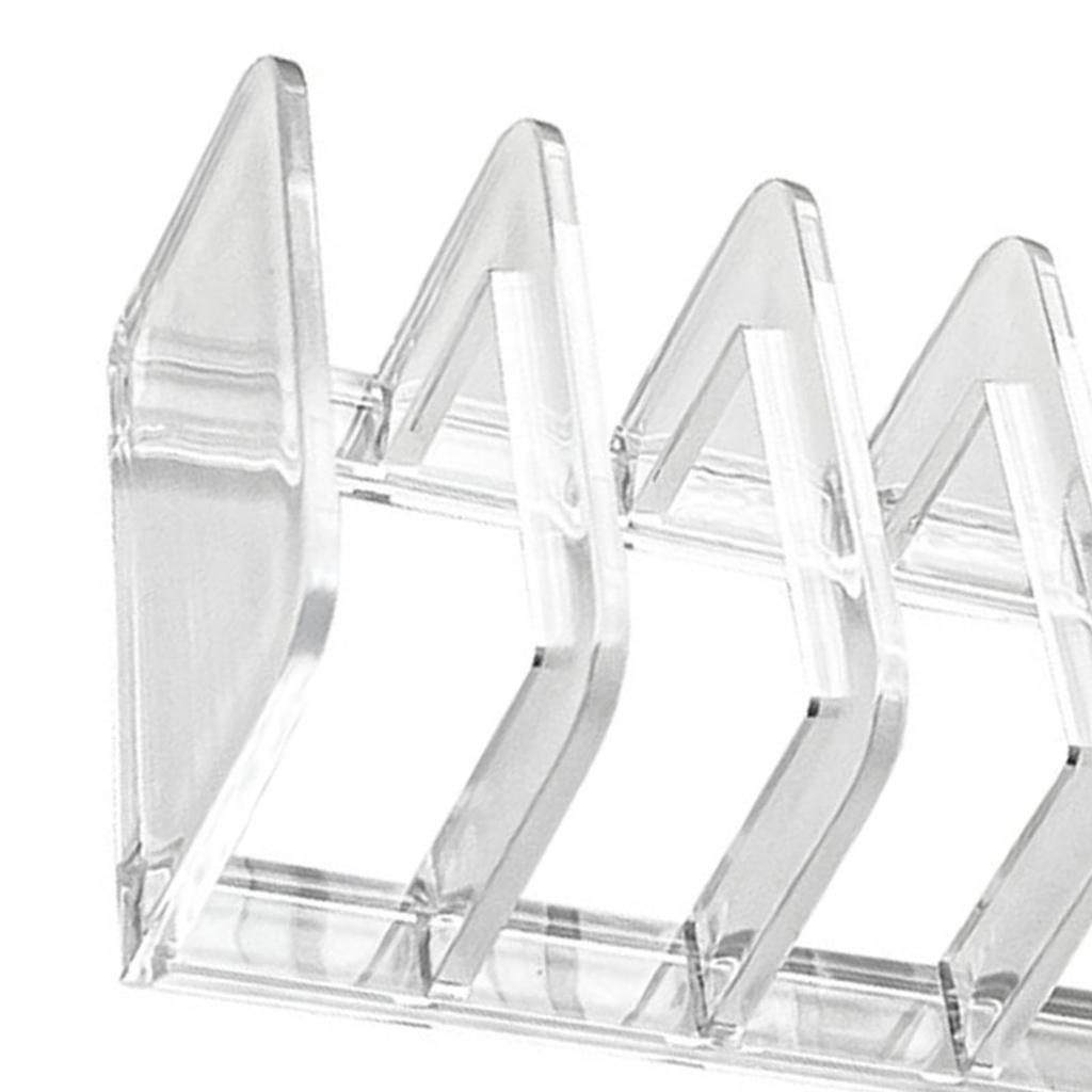 Eyeshadow Palette Organizer 7 Section Divided Clear Acrylic Makeup Palette Organizer for Bathroom