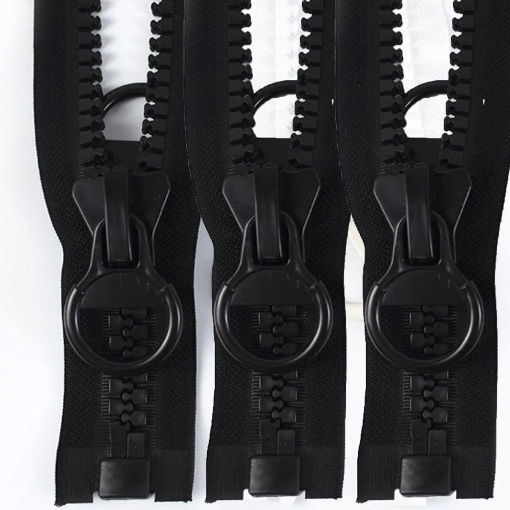 Durable Two Zippers Sewing Bags for Tent DIY Cloth Accessories Pull Ring Zip Zippers Slider Head