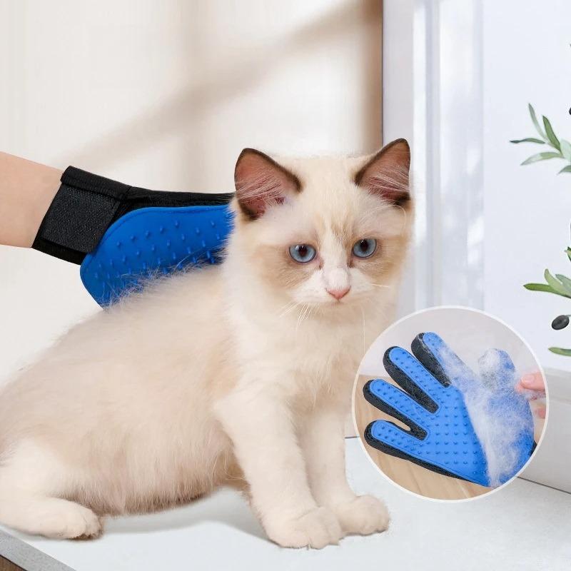 Pet Grooming Glove Cats/Dogs Brush Rabbit Comb Grooming Brush Bath Cleaning Glove Pet Hair Removal Deshedding Brush Glove