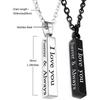 Always And Forever Necklace For Couples Stainless Steel I Love You Engraved Matching Relationship Couples Necklaces For Boyfriend And Girlfriend Him A