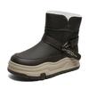 Snow boots trendy shoes winter leather small cold-proof warm casual shoes