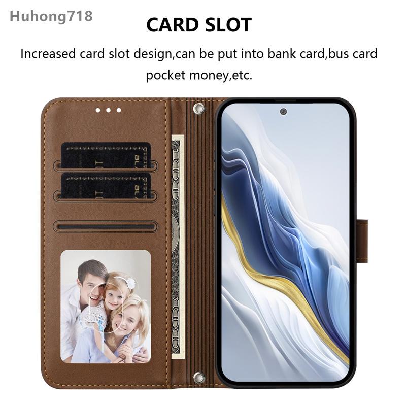 Flip Case for Samsung Galaxy J3 J330 J5 J530 J7 Pro J730 2017 J4 J6 Plus Prime 2018 X Cover 7 5G Leather Wallet Card Slots Protective Phone Cover