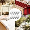 8pcs Stainless Flower Tablecloth Clip Wedding Picnic Table Cover Clip Anti-Slip Tablecloth Clips Heavy Duty Tablecloth Clips